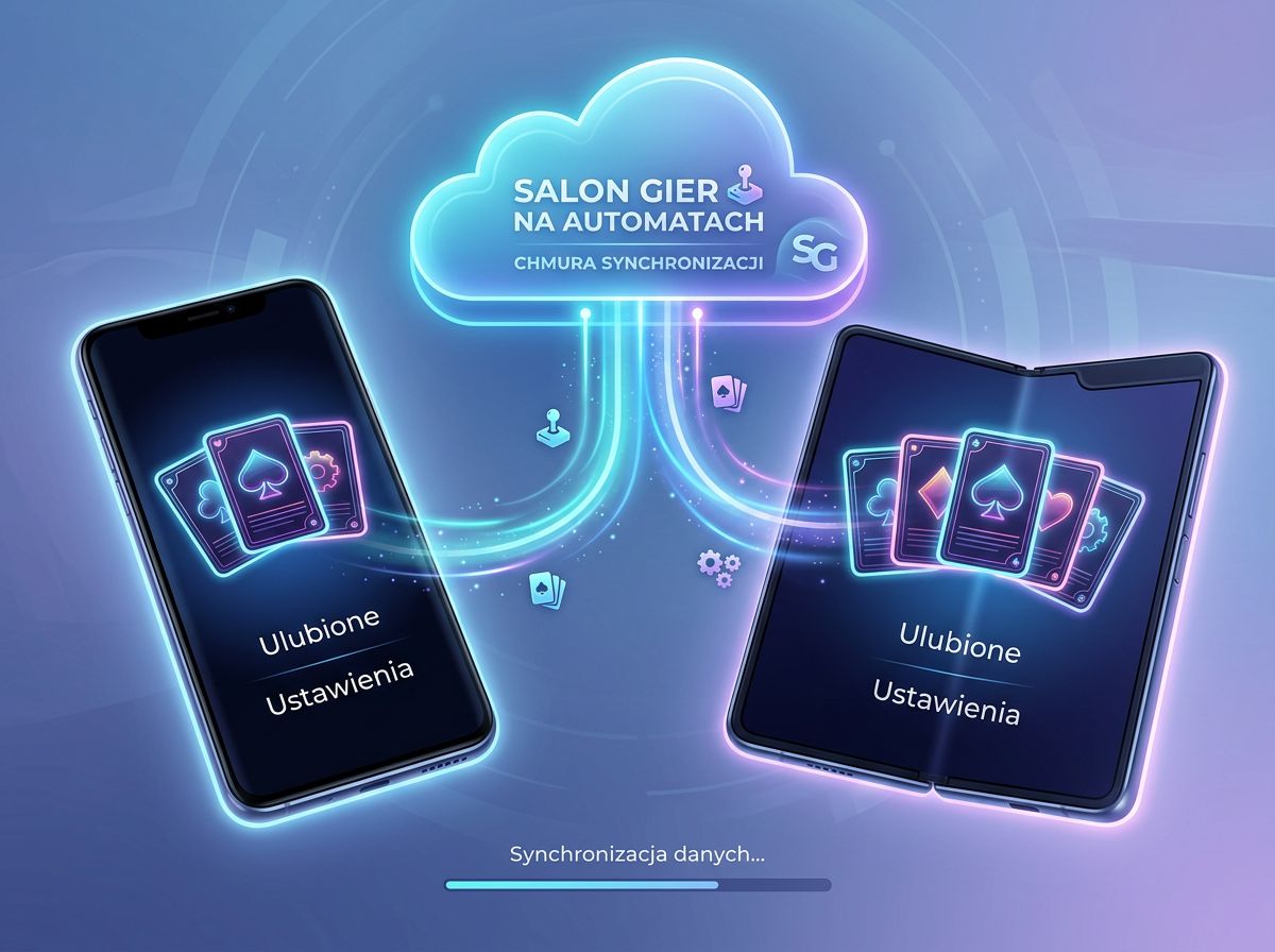 Salon gier na automatach na kilku urządzeniach